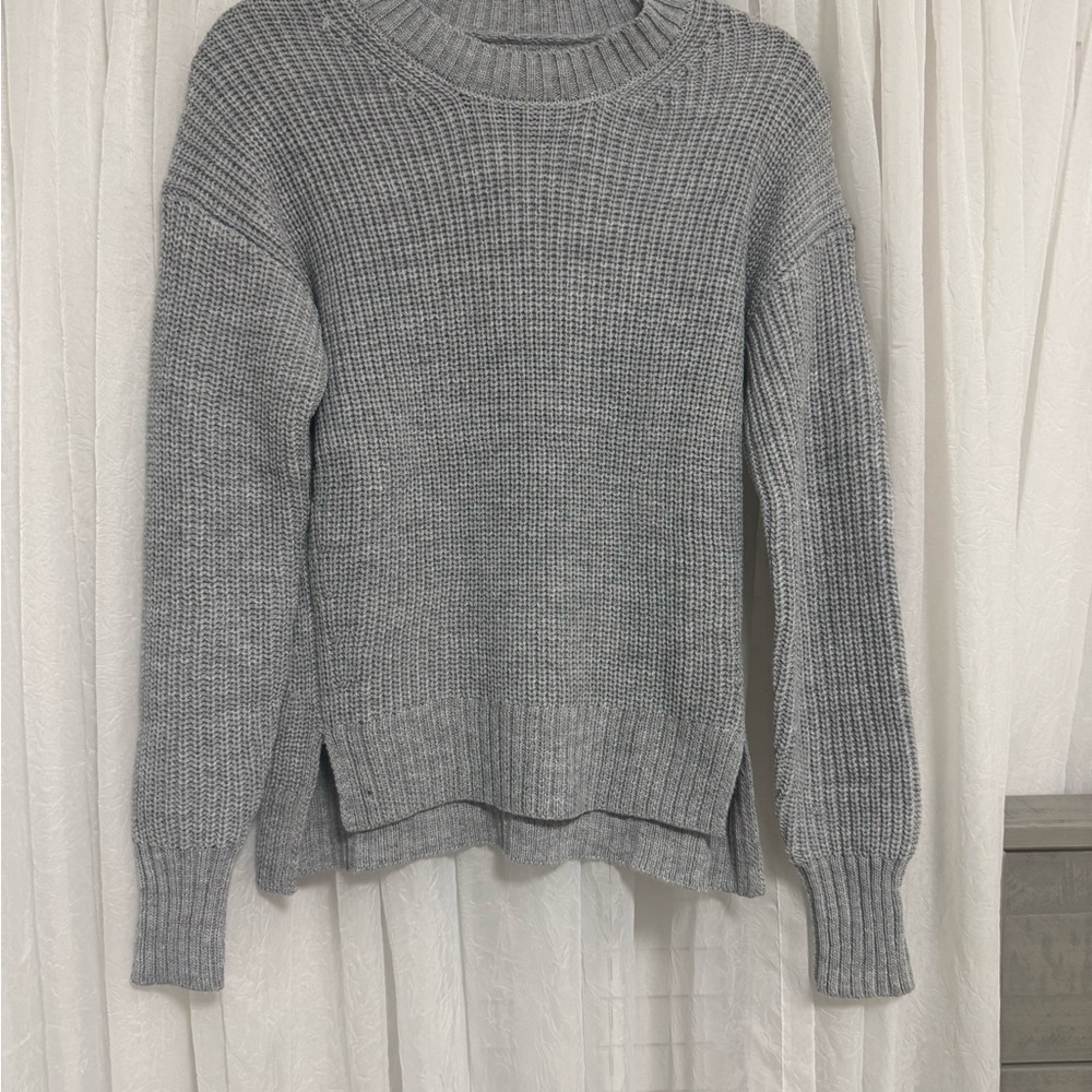 SO Light Gray Crewneck Knit Sweater